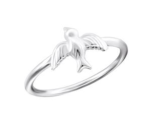 Sterling Silver Bird Midi Ring