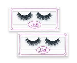 2 Packs Faux Mink Charming False Eyelashes Extension- Paulina