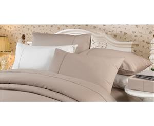 2000TC Cotton Rich Standard Pillowcases Pair - Mocha