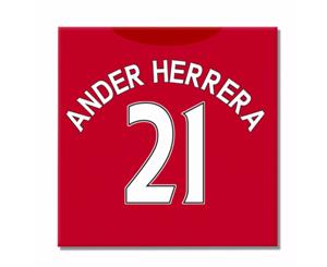 2016-2017 Man United Canvas Print (Ander Herrera 21)