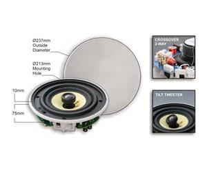 Accento Dynamica 6.5" 2way In-Ceiling Speaker Quick Install HIFI - ADS65F40