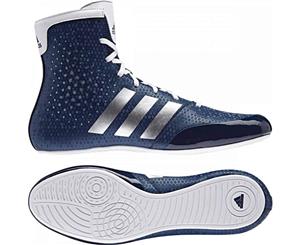 Adidas KO Legend Boxing Shoes Boots Blue & White Lace Up