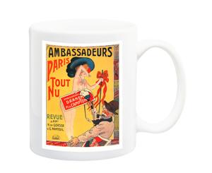 Ambassadeurs Paris Tout Nu Cabaret Poster Mug - 11 Fluid Oz