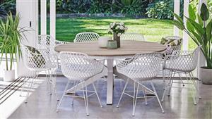 Aro 9-Piece Outdoor Dining Setting