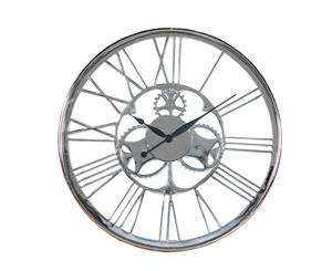 COGS 76cm Wall Clock - Nickel