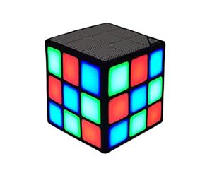 Catzon Wireless Speaker Cube Portable LED RGB Light Deep Bass Built-in Microphone Hands-free TF Card Mode