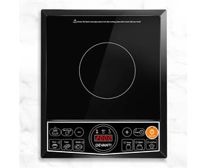 Devanti Electric Induction Cooktop Portable Ceramic Cook Top Kitchen Cooker