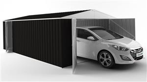 EasyShed 6030 Tall Garage Shed - Ebony