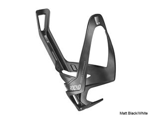 Elite Rocko Carbon Bottle Cage - Black Matt w. White Logo