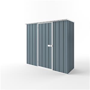 EnduraShed 2.25 x 0.78 x 2.12m Tall Flat Roof Garden Shed - Blue Horizon