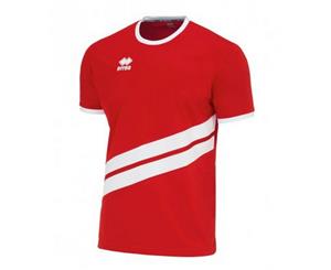 Errea Unisex Childrens/Kids Jaro Short Sleeved Sports Shirt (Red/White) - PC3263