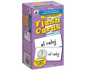 Everyday Words in Spanish Photographic Flash Cards