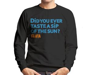 Fanta Taste A Sip Of The Sun Retro Men's Sweatshirt - Black