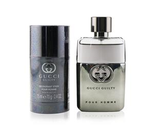 Gucci Guilty Pour Homme Coffret EDT Spray 50ml/1.6oz + Deodorant Stick 75ml/2.4oz 2pcs