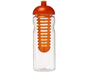 H2o Base Tritan 650Ml Dome Lid Bottle And Infuser (Transparent/Orange) - PF2843