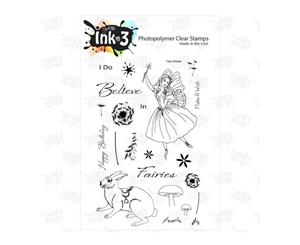 Ink On 3 - 4in x 6in Clear Stamps - Fairy Wishes