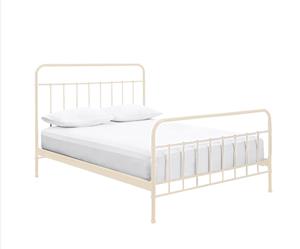 Istyle Jessica Queen Bed Frame Metal White