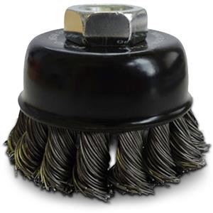 Josco Brumby 65mm Multi-Thread HD-Steel Twist Knot Wire Cup Brush