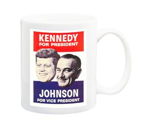 Kennedy US Political Campaign 1960 Poster Mug - 11 Fluid Oz