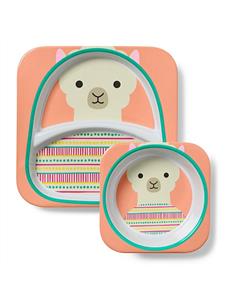 Luna Llama Zoo Melamine Set