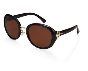 Mestige Women's Lena Sunglasses w/ Swarovski Crystals - Black/Gold