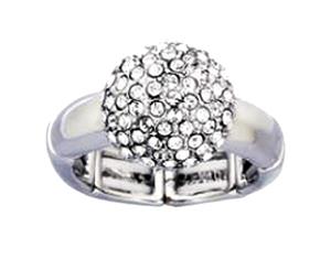 Moon Pave Ring featuring Crystals from SWAROVSKI Silver & Crystal