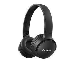 Pioneer S3 Wireless Bluetooth On Ear Foldable Headphone Headset w/ Mic Black