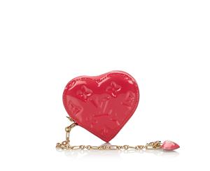 Pre-Loved Louis Vuitton Vernis Rayures Heart Coin Pouch