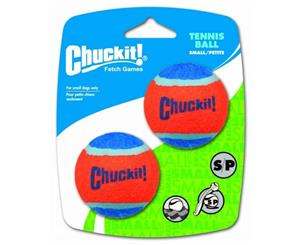 Red & Blue Small Chuck It Tennis Ball for Dogs -2 Pack - 5cm (ChuckIt)