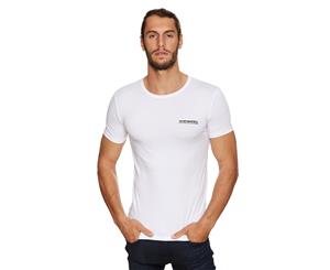 Roberto Cavalli Men's Basic Round Neck Tee / T-Shirt / Tshirt - White