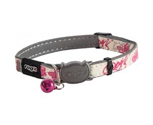 Rogz Glowcat Safeloc Collar Pink Butterfly