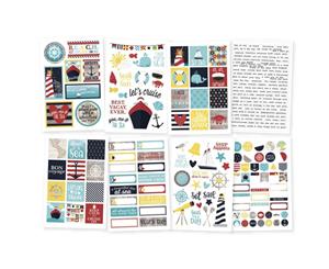 Simple Stories - Cruisin Stickers 4 inch X6 inch 8 pack