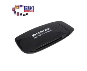 Simplecom CR307 SuperSpeed USB 3.0 All In One Card Reader with CF 4 Slot