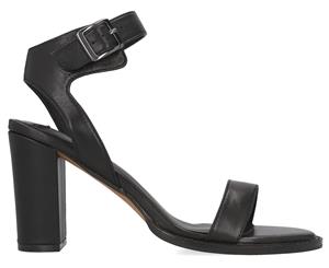 Siren Women's Lindsey Heeled Sandals - Black Nappa Kid