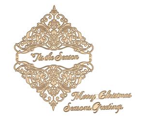 Spellbinders Glimmer Hot Foil Plate - Christmas Damask Jubilee