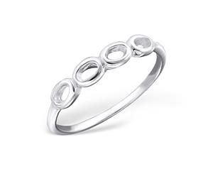 Sterling Silver Bubble Midi Ring