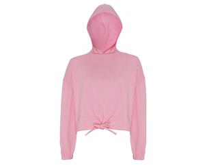 Tridri Womens/Ladies Cropped Oversize Hoodie (Light Pink) - RW6548