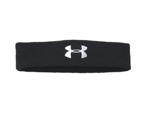 Under Armour Mens Performance Quick Dry Sweat Headband - Black/White