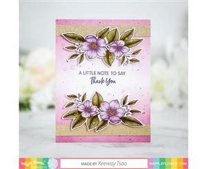 Waffle Flower Crafts Clear Stamps 3 inch X4 inch - A Little Note