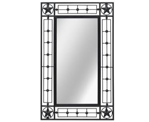 Wall Mirror Rectangular 50x80cm Black Bathroom Toilet Hanging Mirror
