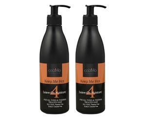 2 x Cabello Leave-On Moisture Keep Me Hot 2 x 400mL