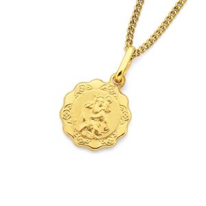 9ct Gold St Christopher Medal