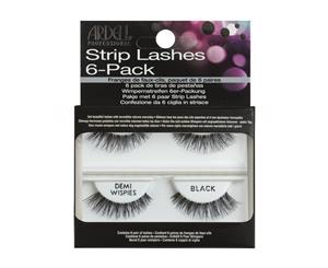 Ardell Invisibands Demi Wispies Black 6 Pack Fake False Eyelash Strip Lash