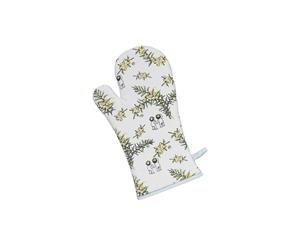 Ecology May Gibbs Wattle Oven Glove White & Blue