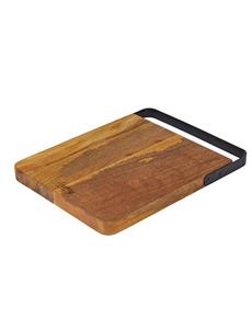 Eliot Rectangular Board With Iron Handle 38x28x3cm