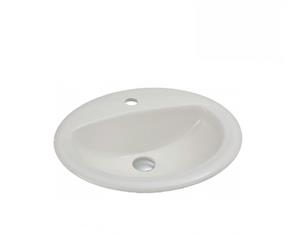 Fienza Inset Ceramic Basin Crystal 1th White TR4056-1