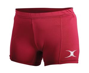 Gilbert Netball Womens/Ladies Eclipse Sports Shorts (Maroon) - RW4173