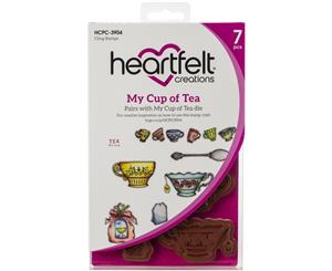 Heartfelt Creations Cling Rubber Stamp Set My Cup Of Tea