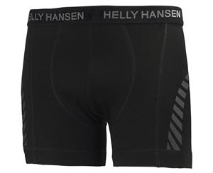 Helly Hansen Mens HH Lifa Non-Itch Comfort Merino Wool Boxer Shorts - Black