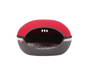 Ibiyaya Little Arena Pet Cave Collapsible Pod for Cats & Small Dogs Red